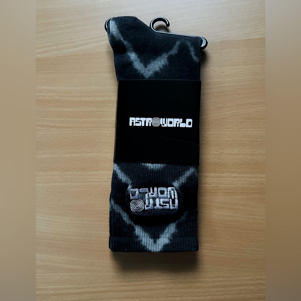 Travis Scott Astroworld Black & Grey Tie Dye Socks